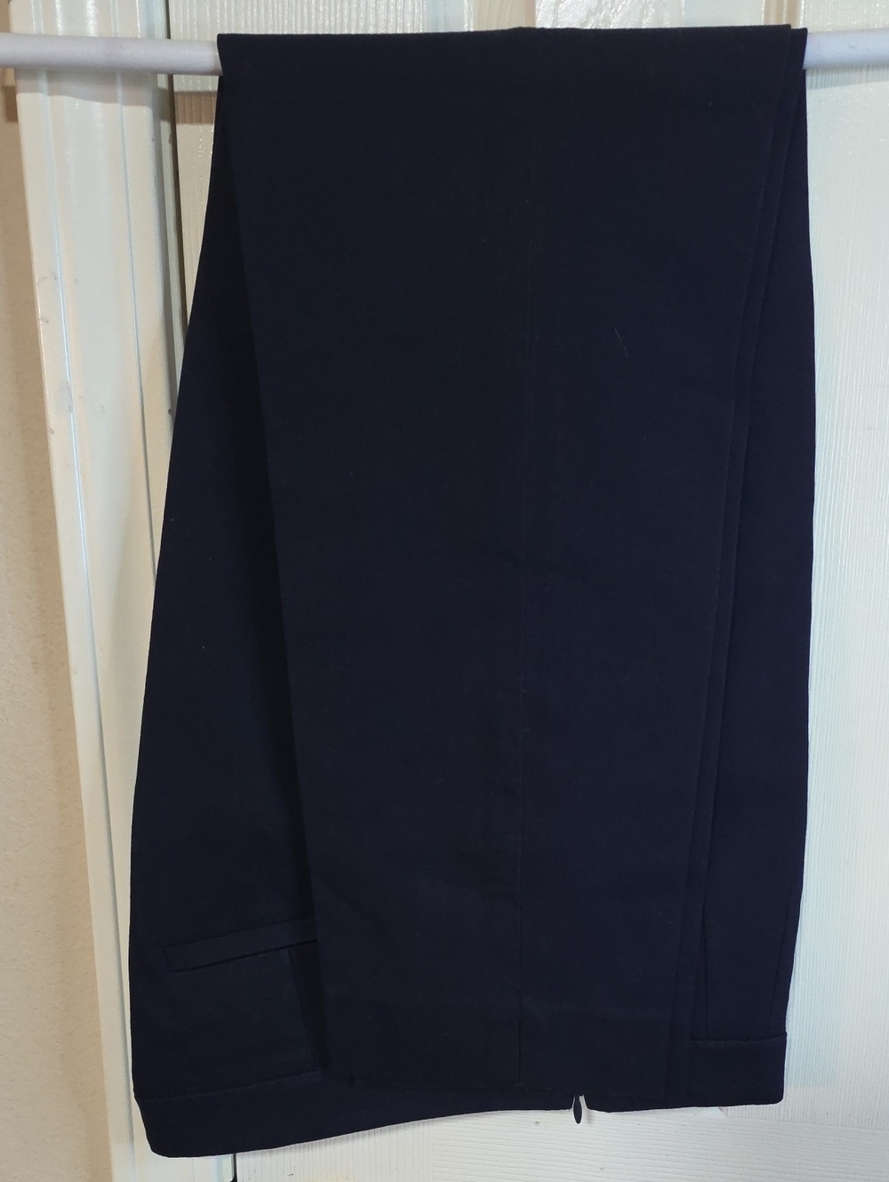 J. Crew Navy Women's Tailored Dress Pants, Side Zipper. Had Dry Cleaned. - Picture 6 of 11